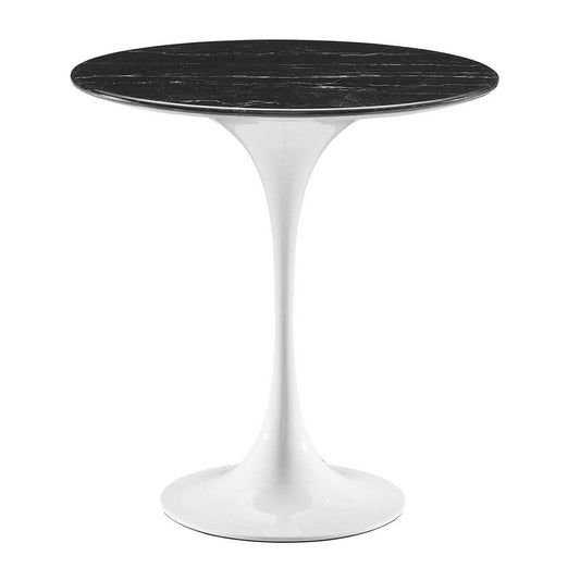 Modway Lippa Side Table, White Black