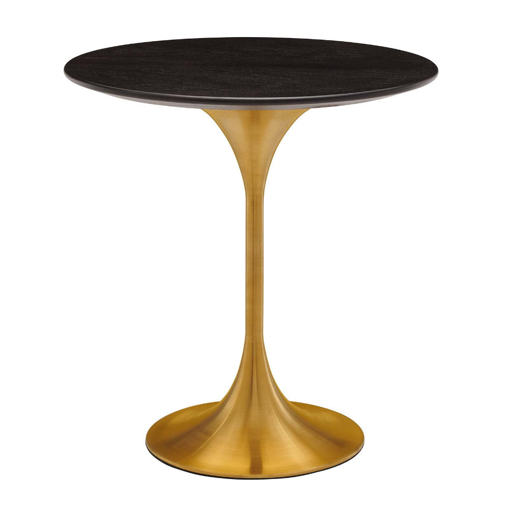 Modway Lippa Side Table, Gold Walnut