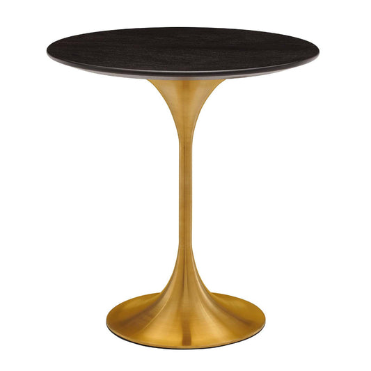 Modway Lippa Side Table, Gold Walnut