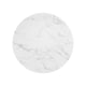 Lippa 20’’ Round Artificial Marble Side Table in Gold White
