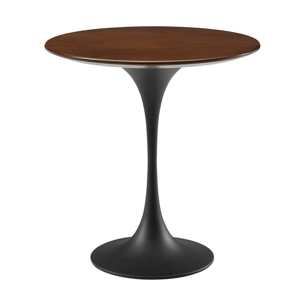 Lippa 20" Round Wood Side Table by Modway| Orange