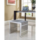 Modway Gridiron Contemporary Modern Small Stainless Steel Bench, 19.5"