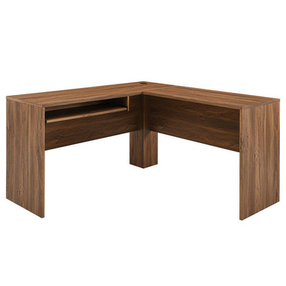 Venture L-Shaped Wood Office Desk  - No Shipping Charges