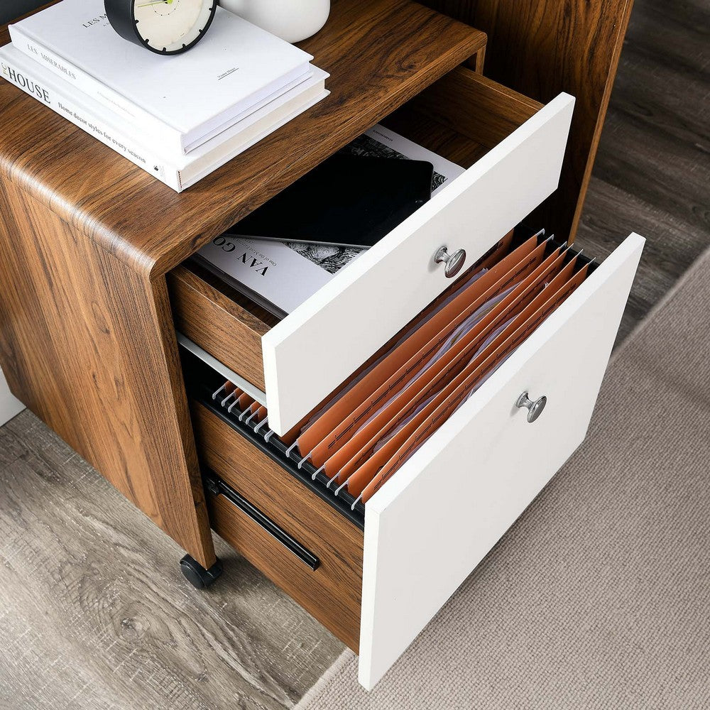 Transmit Wood File Cabinet by Modway| White