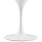 Modway Lippa Terrazzo Side Table 40’’ White White MDY-EEI-5722-WHI-WHI