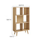 Modway EEI-5743-OAK Transmit 5 Shelf Wood Grain Bookcase Oak MDY-EEI-5743-OAK