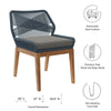 Modway Wellspring Outdoor Patio Teak Wood Dining Chair