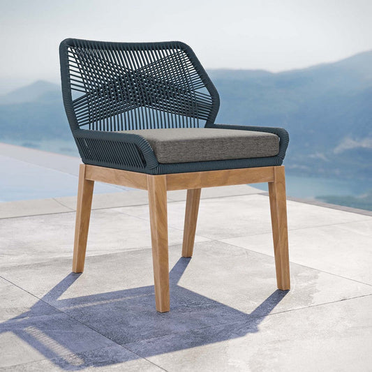 Modway Wellspring Outdoor Patio Teak Wood Dining Chair