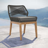 Wellspring Outdoor Patio Teak Wood Dining Chair MDY-EEI-5747-GRY-GPH