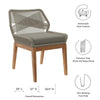 Modway Wellspring Outdoor Patio Teak Wood Dining Chair