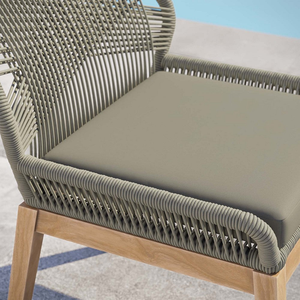 Modway Wellspring Outdoor Patio Teak Wood Dining Chair
