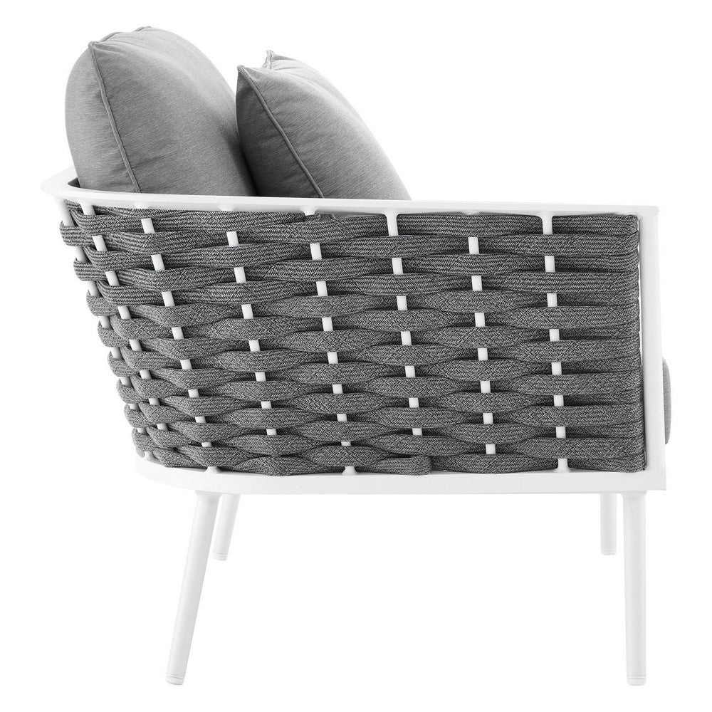 Stance Outdoor Patio Aluminum Small Sectional Sofa by Modway| Gray