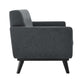 Modway Engage Modern Tufted Back Textured Fabric Loveseat in Charcoal MDY-EEI-5759-CHA