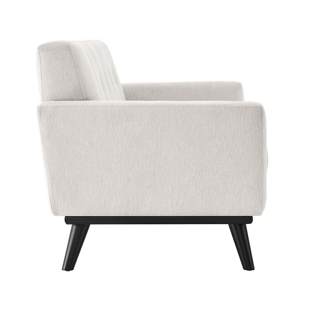 Modway Engage Modern Tufted Back Textured Fabric Loveseat in Ivory MDY-EEI-5759-IVO