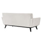 Modway Engage Modern Tufted Back Textured Fabric Loveseat in Ivory MDY-EEI-5759-IVO