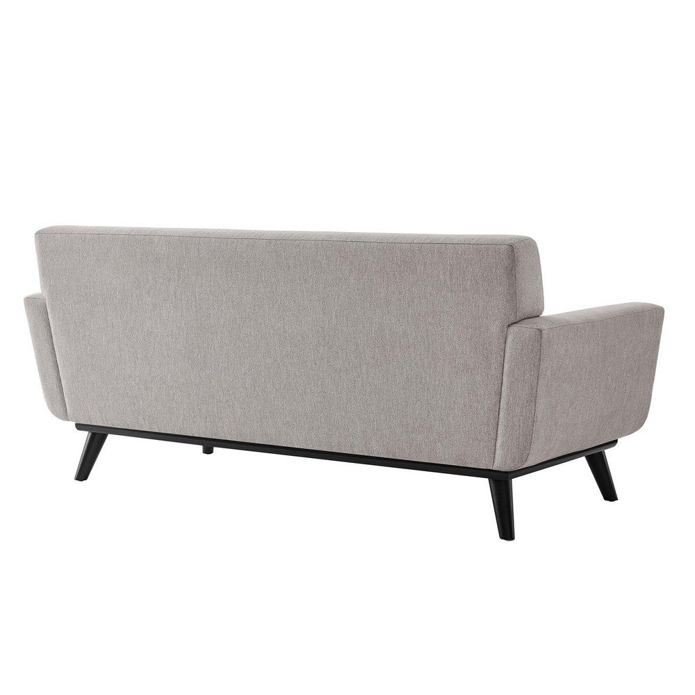 Engage Herringbone Fabric Loveseat by Modway| Gray