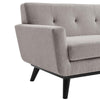 Engage Herringbone Fabric Loveseat by Modway| Gray