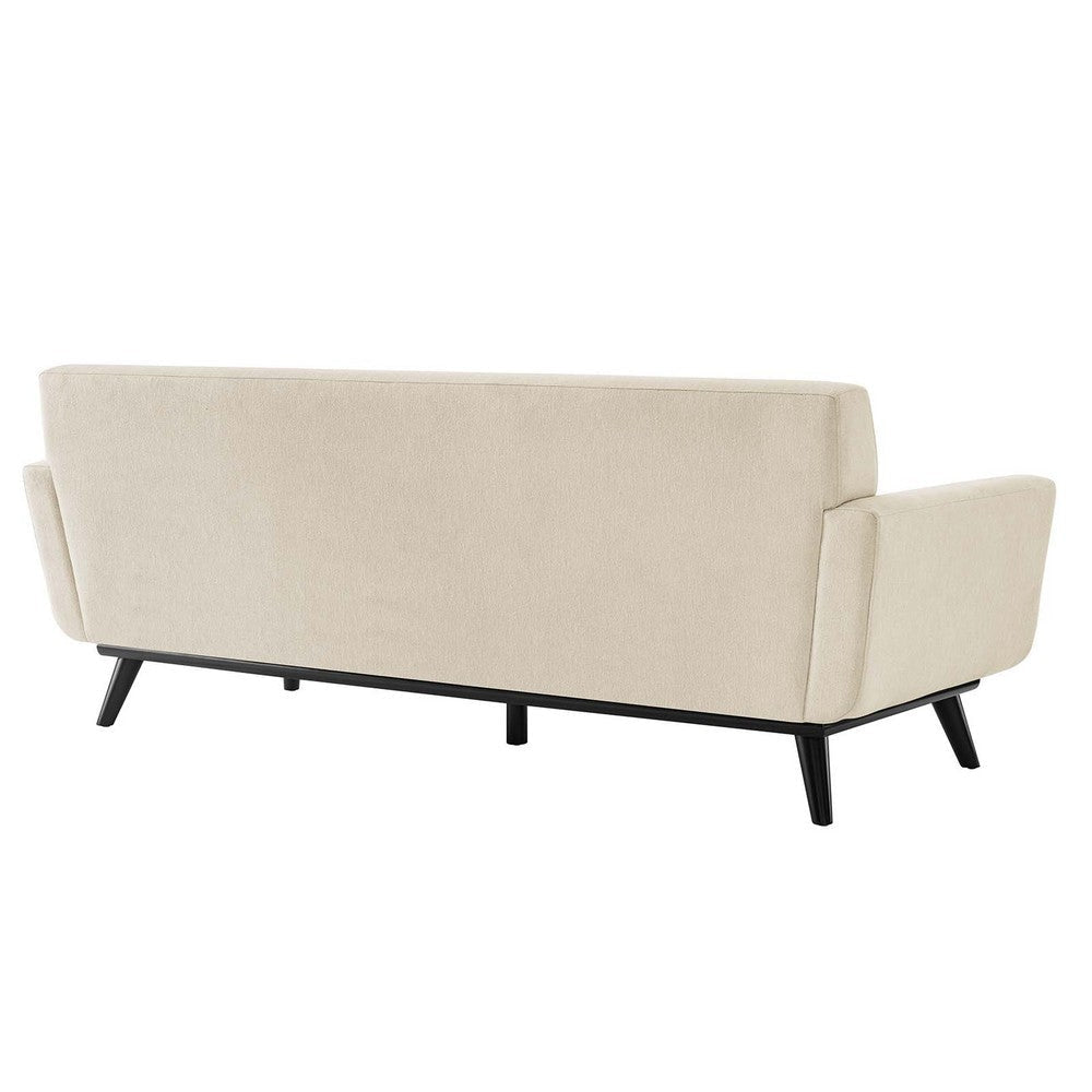 Modway Engage Modern Tufted Back Textured Fabric Sofa in Beige MDY-EEI-5760-BEI