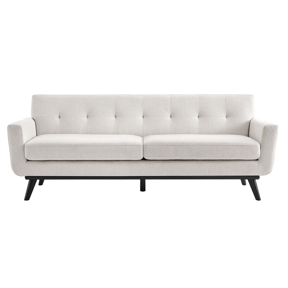 Engage Herringbone Fabric Sofa by Modway| White
