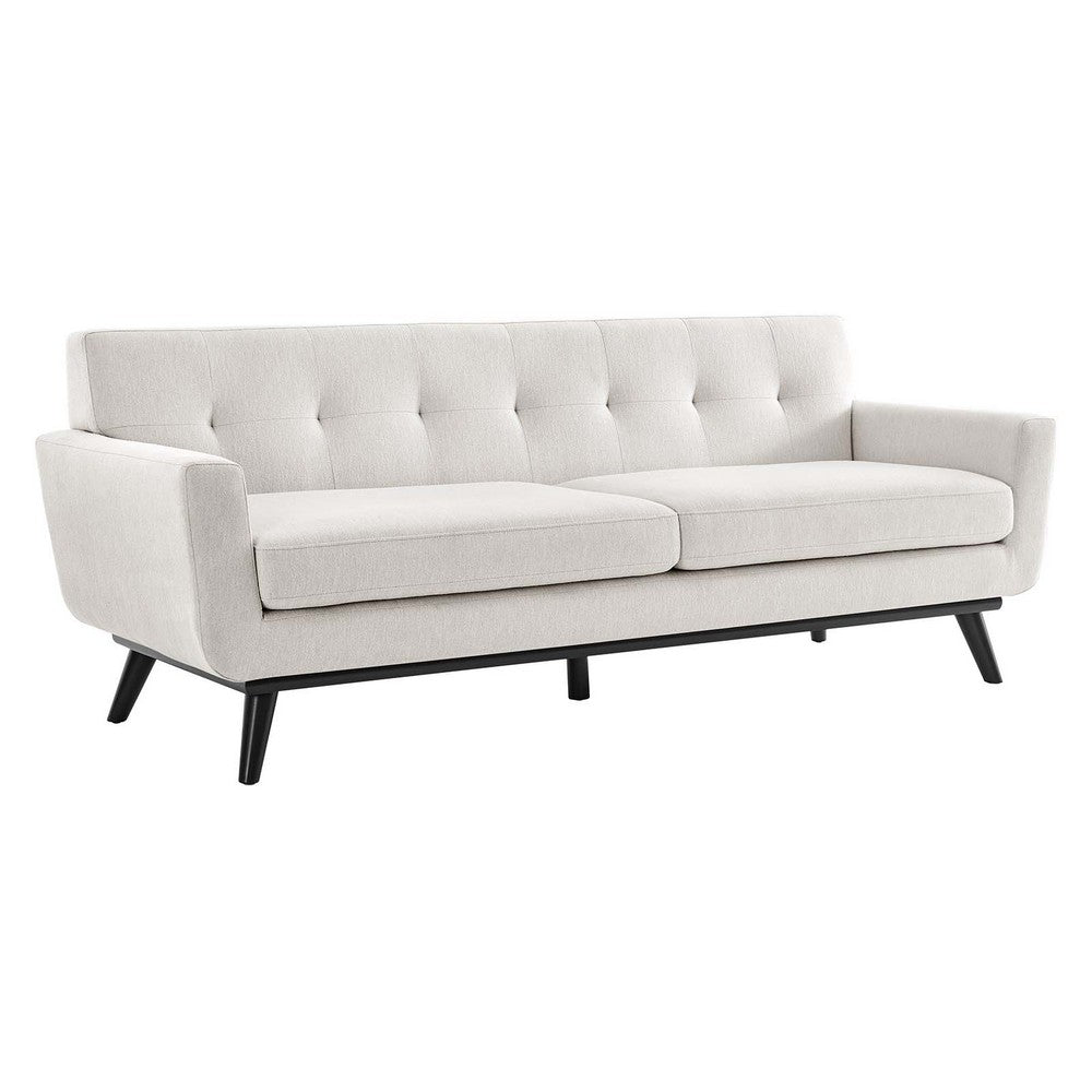Engage Herringbone Fabric Sofa by Modway| White