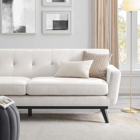 Engage Herringbone Fabric Sofa by Modway| White