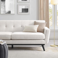 Engage Herringbone Fabric Sofa by Modway| White