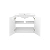 Modway Bryn Wall-Mount Bathroom Vanity 30 Inch White White MDY-EEI-5778-WHI-WHI