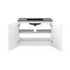 Modway Bryn Wall-Mount Bathroom Vanity 36 Inch White Black MDY-EEI-5779-WHI-BLK