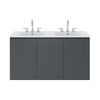 Bryn 48" Wall-Mount Double Sink Bathroom Vanity by Modway| White