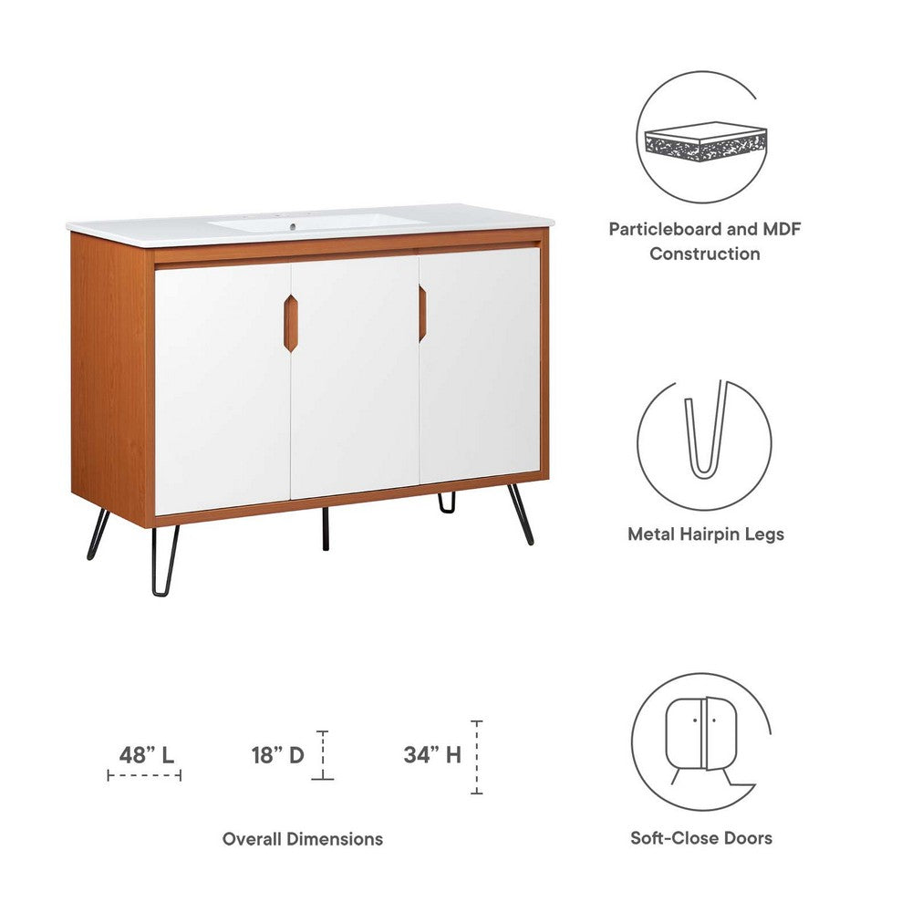 Energize 48" Bathroom Vanity by Modway| White