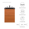 Scenic 18" Wall-Mount Bathroom Vanity by Modway| Black