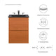 Scenic 18" Wall-Mount Bathroom Vanity by Modway| Black
