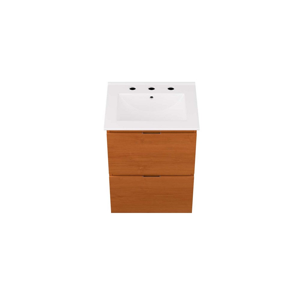 Scenic 18" Wall-Mount Bathroom Vanity by Modway| White