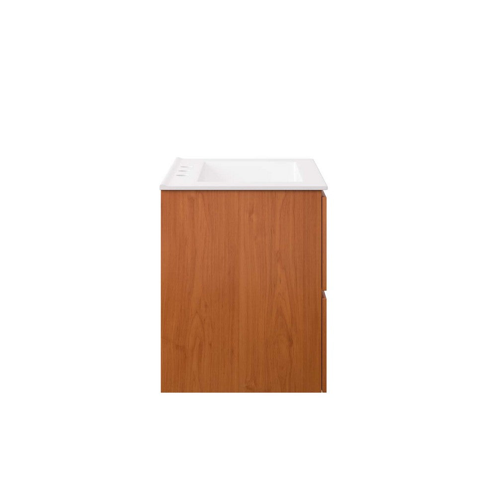 Scenic 24" Wall-Mount Bathroom Vanity by Modway| White