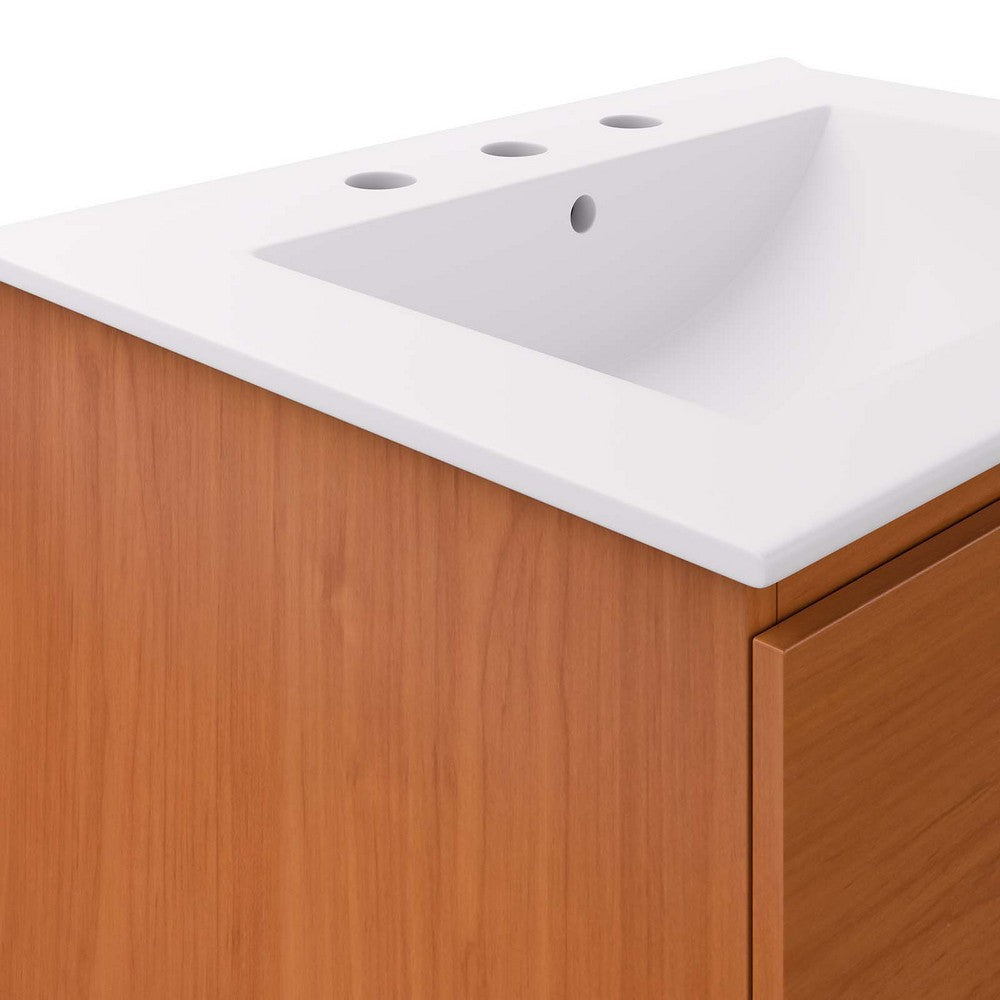 Scenic 24" Wall-Mount Bathroom Vanity by Modway| White