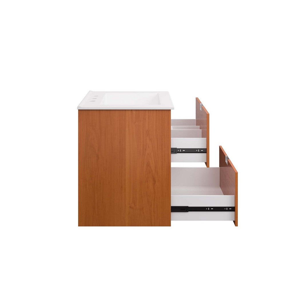 Scenic 24" Wall-Mount Bathroom Vanity by Modway| White