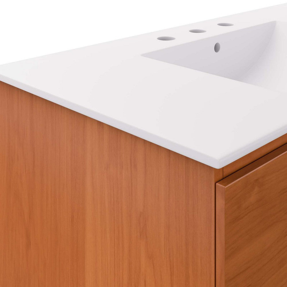 Scenic 36" Wall-Mount Bathroom Vanity by Modway| White