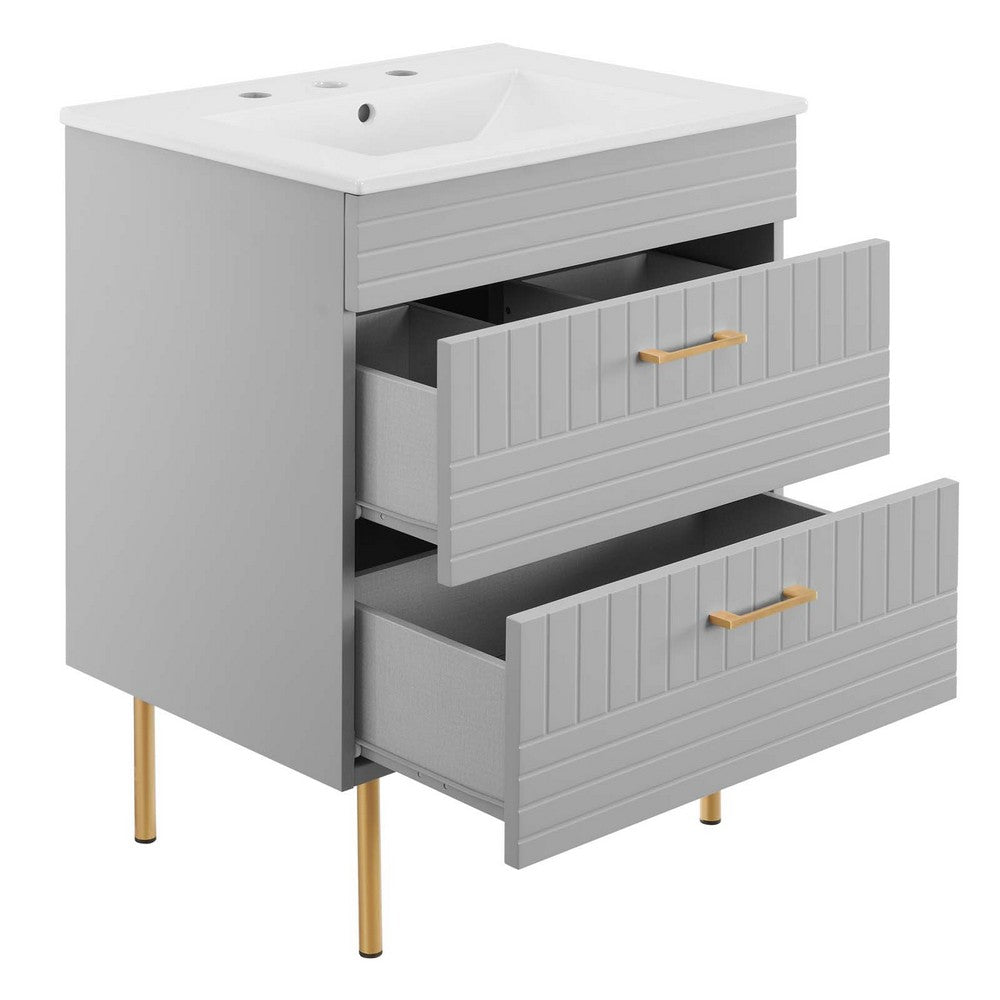 Daybreak 24" Bathroom Vanity by Modway| Gray