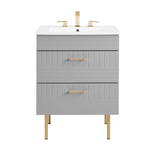 Daybreak 24" Bathroom Vanity by Modway| Gray