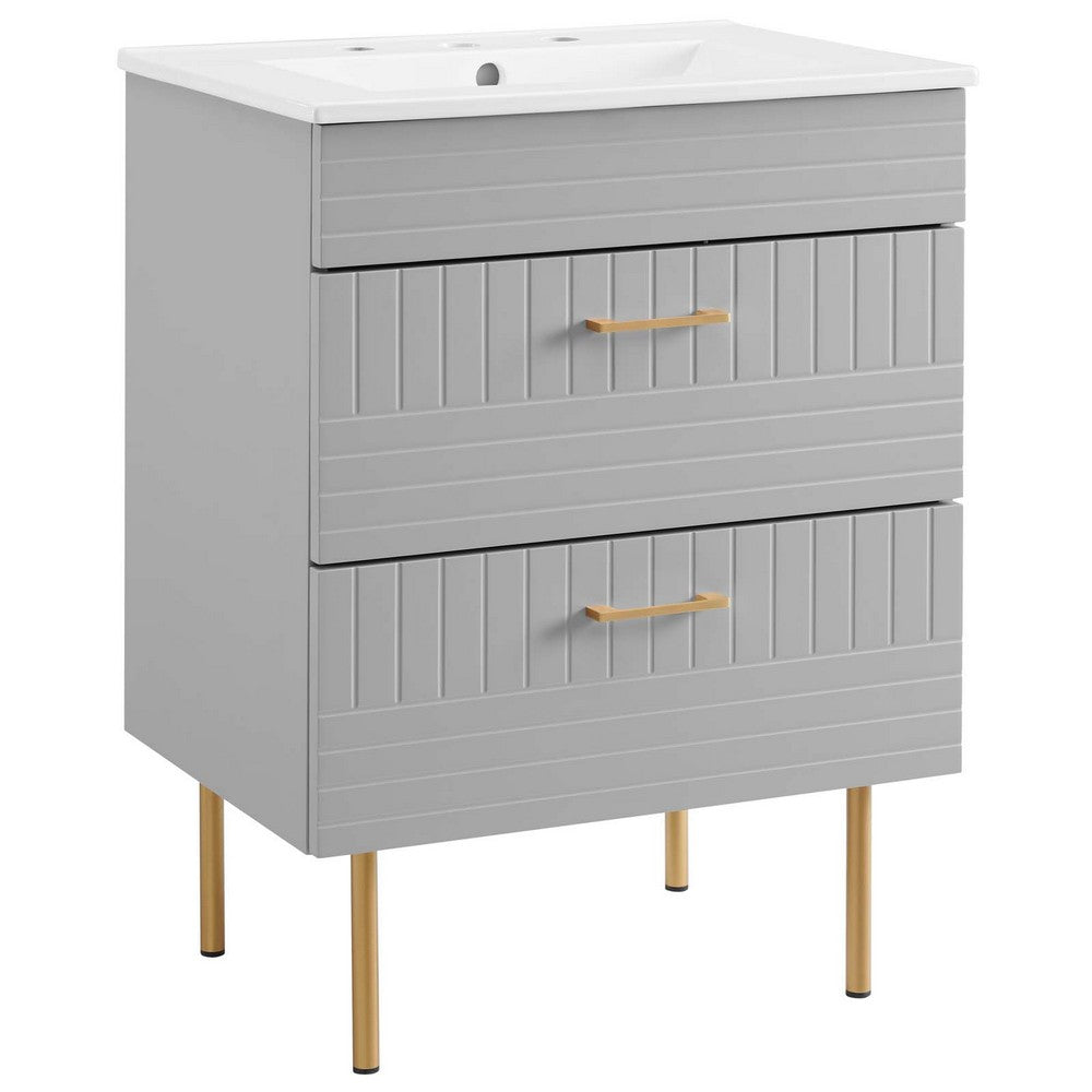 Daybreak 24" Bathroom Vanity by Modway| Gray
