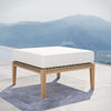 Clearwater Outdoor Patio Teak Wood Ottoman  - No Shipping Charges