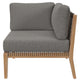 Modway Clearwater Outdoor Patio Teak Wood Corner Chair