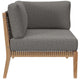 Modway Clearwater Outdoor Patio Teak Wood Corner Chair