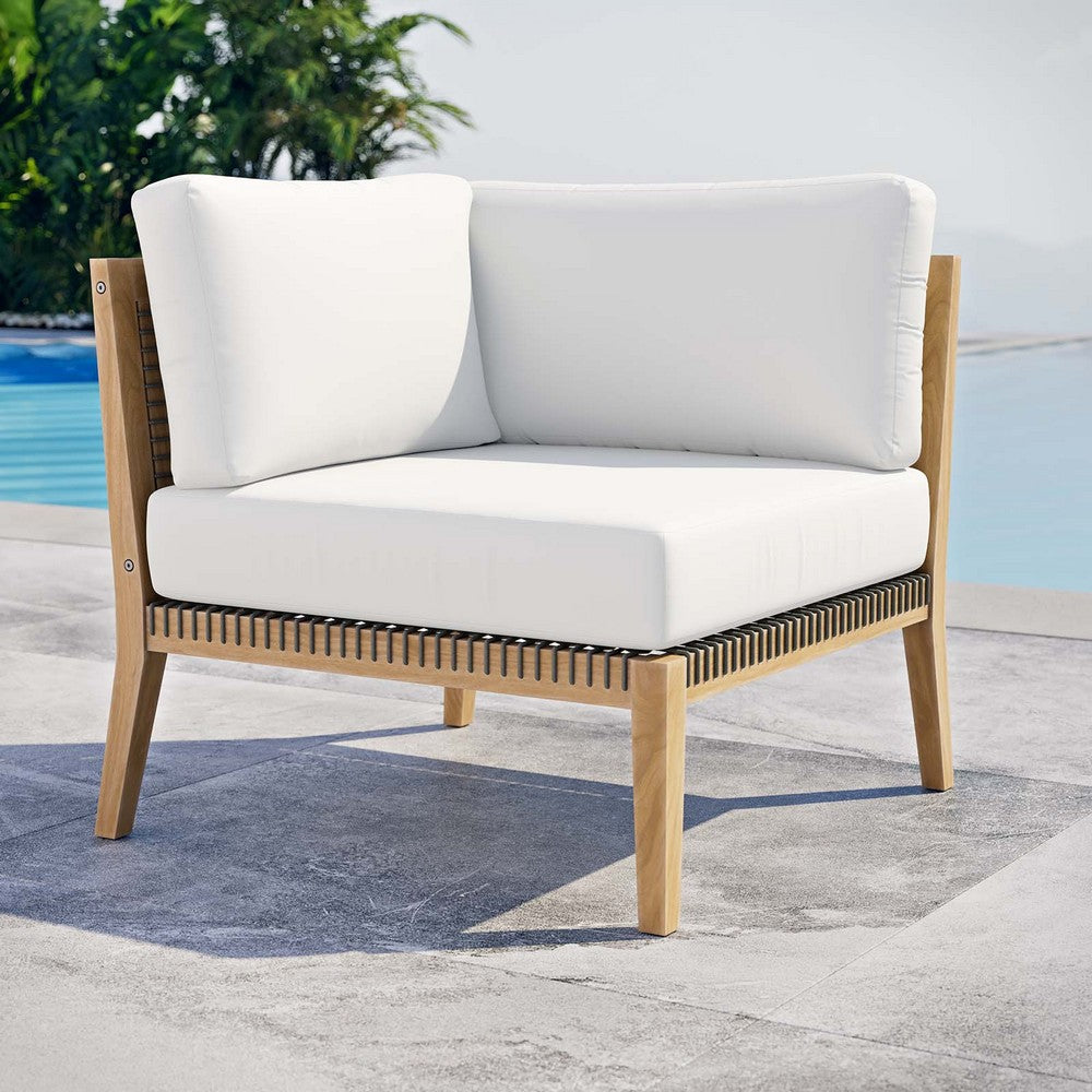 Clearwater Outdoor Patio Teak Wood Corner Chair  - No Shipping Charges