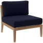 Modway Clearwater Armless Chair, Gray Navy