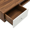 Transmit 60" Wall Mount Wood Office Desk by Modway| White