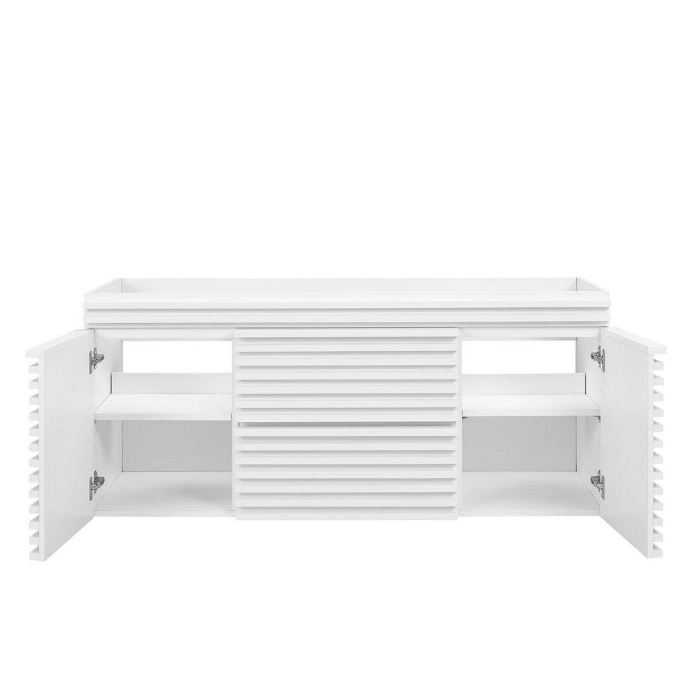 Render 48" Single Sink Compatible (Not Included) Bathroom Vanity Cabinet by Modway| White