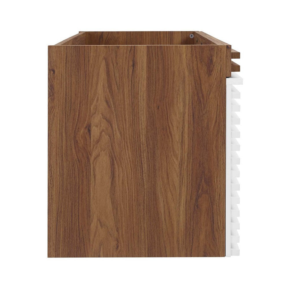 Modway Render 48’’ Double Sink Compatible (Not Included) Bathroom Vanity Cabinet in White Walnut MDY-EEI-5867-WHI-WAL