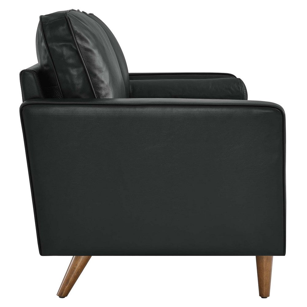 Valour Leather Loveseat by Modway| Black