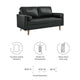 Valour Leather Loveseat by Modway| Black